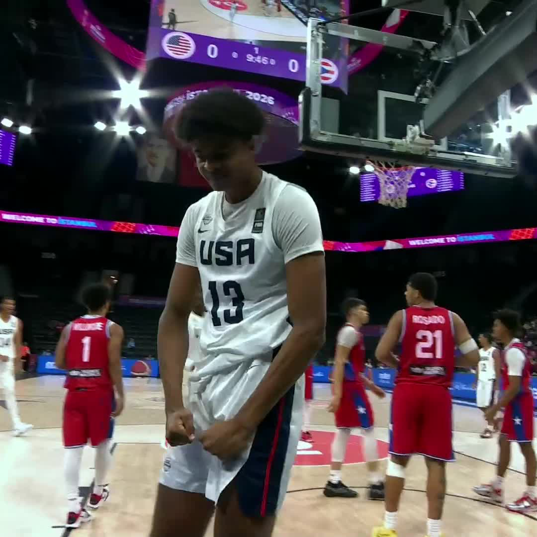 🇺🇸 Joaquim Boumtje Boumtje in 21 MIN against Puerto Rico: 🔷 31 PTS 🔷 16 REB 🔷 4 AST 🔷 49 EFF #FIBAU17