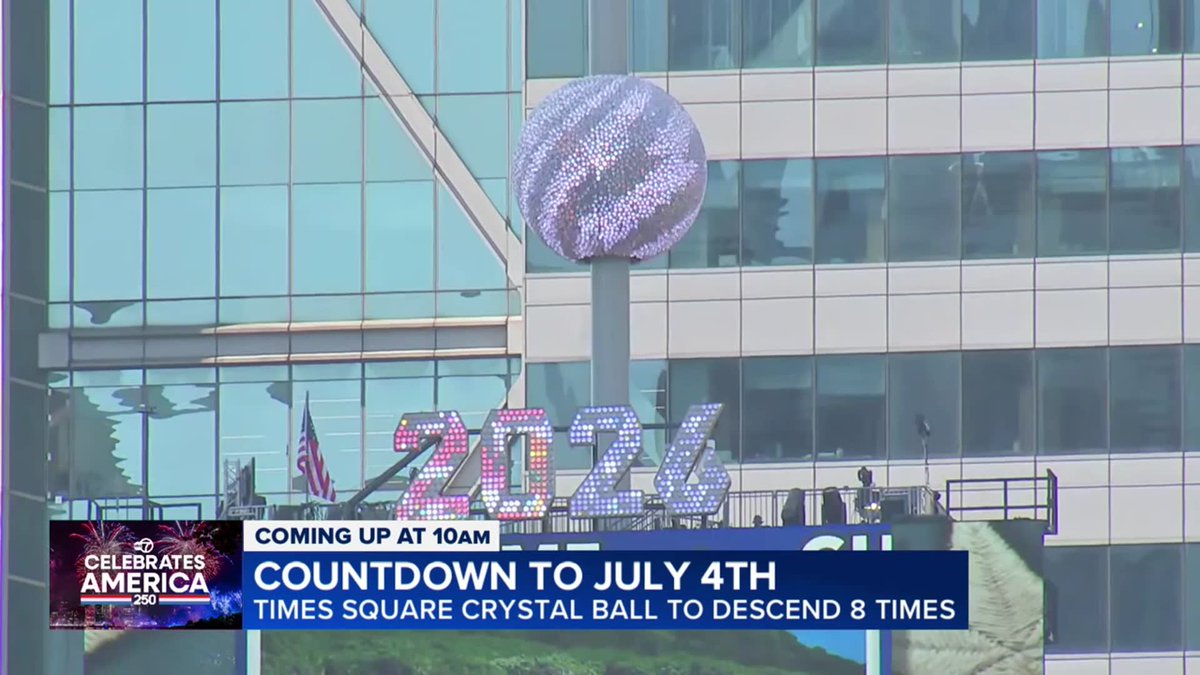 The iconic Times Square Ball is dropping on a day other than New Year's Eve for the first time in its history. More: