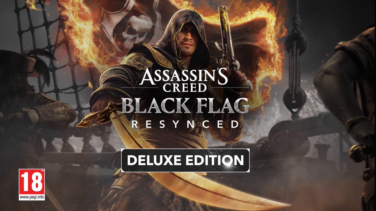 Edward and the Jackdaw 🤝 Looking amazing in black and gold! Pre-order the Deluxe edition now, and get the Master Assassin packs as well an exclusive bonus: