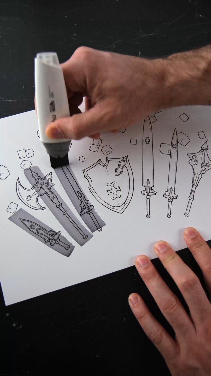 Don't venture into the world of Aincrad unprepared⚔️ Check out @steven_de_groot's reinterpretation of the Proto-Elucidator weapon series! Pre-order now to get the weapon pack at launch: #SAOEoA #SAO