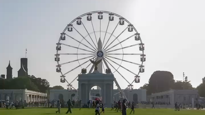 A 110-foot Ferris wheel is giving visitors a once-in-a-generation view of the National Mall during America 250 celebrations in Washington, D.C.
