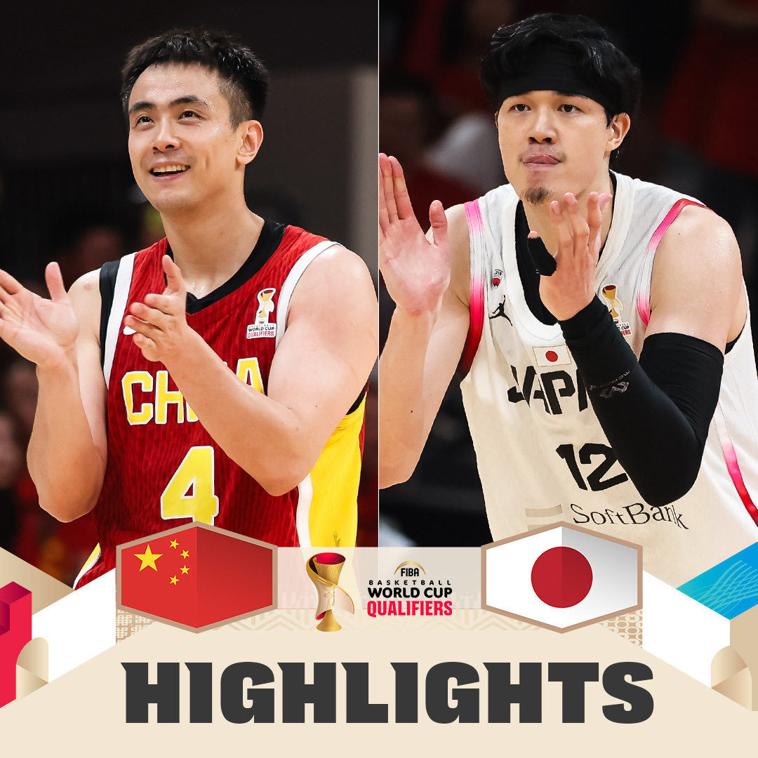 Japan dominated China on the road to rise to 4-1 and avenge a tough loss back in Window 2 🎬 #FIBAWC x #StepItUp