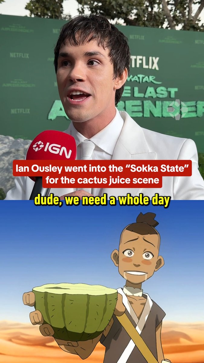 Avatar: The Last Airbender star Ian Ousley talks about the pressure behind recreating the cactus juice scene: