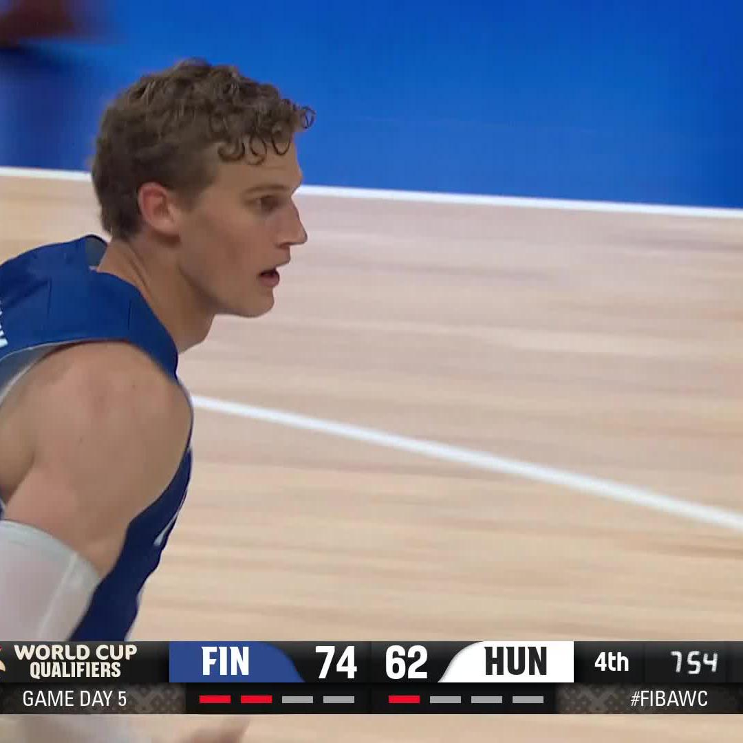 Lauri with authority ‼️🇫🇮 #FIBAWC x Basketball Finland