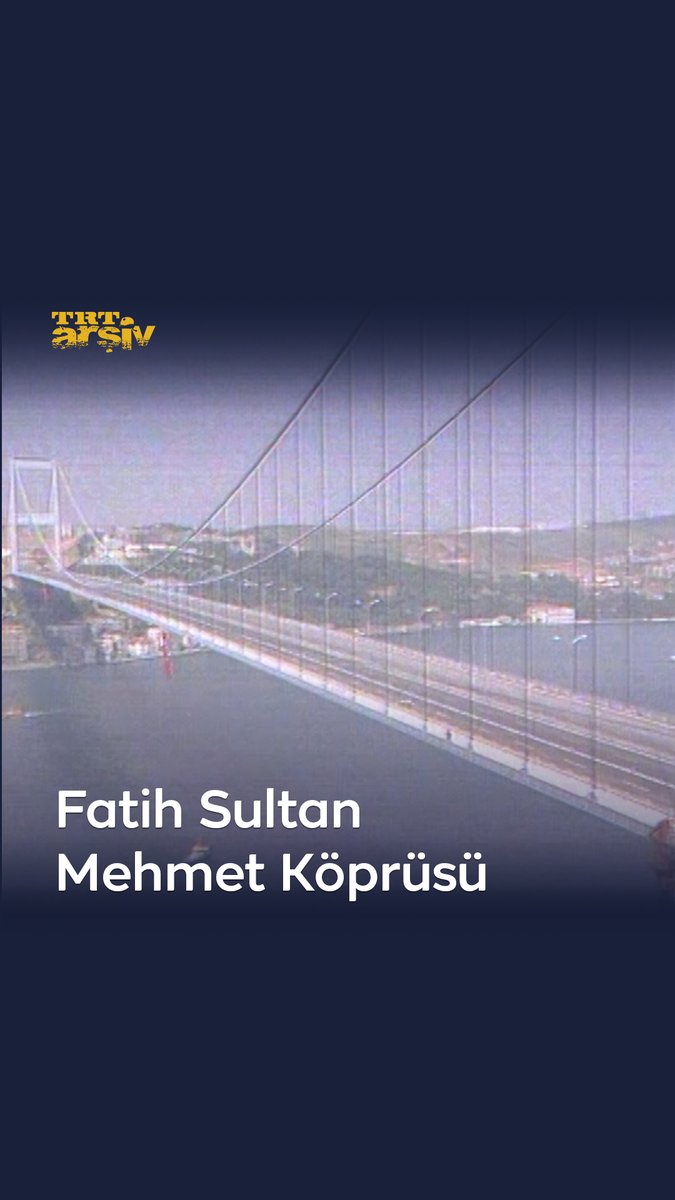 Temeli 29 Mayıs 1985'de atılan Fatih Sultan Mehmet Köprüsü, 38 yıl önce bugün trafiğe açıldı. 🌉 Tamamı YouTube kanalımızda. 🖥️