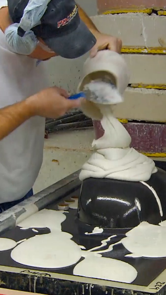 Shaping your bathroom sink! 💧 #HowItsMade
