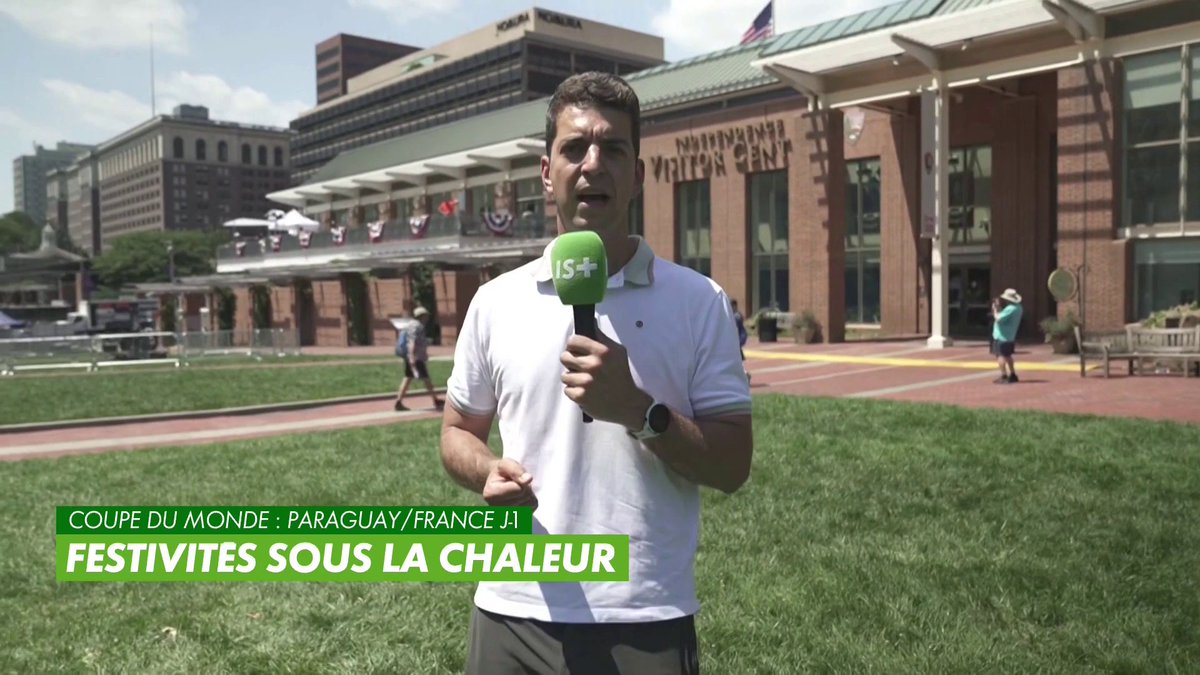 Un ressenti à 40 degrés attend les Bleus 🥵 Louis Vix est déjà arrivé à Philadelphie avant Paraguay - France et autant dire qu'il va faire chaud pour les Bleus, très chaud ☀️