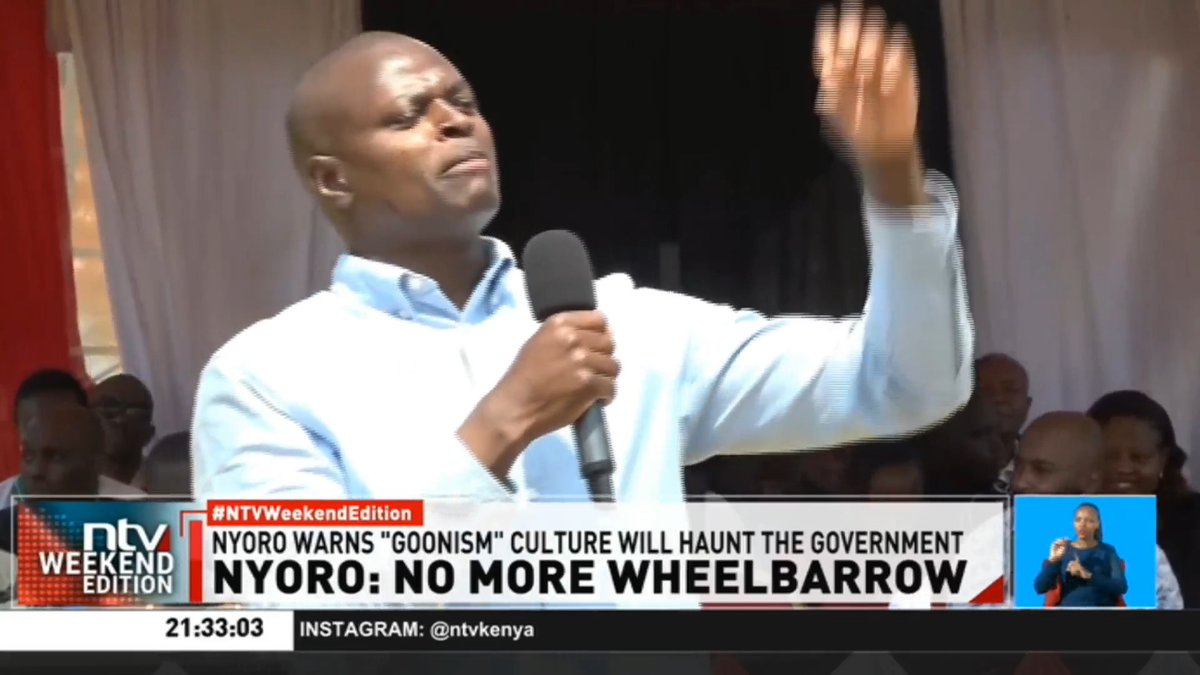 Nyoro: No More Wheelbarrow Kiharu MP Ndindi Nyoro has slammed the government, declaring that he regrets backing President William Ruto. He confirmed that he has walked away from UDA and will no longer align himself with the Kenya Kwanza administration. #NTVWeekendEdition