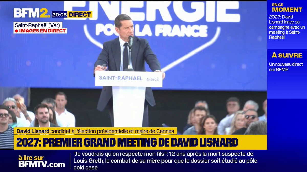 "Nous ne redresserons pas le pays avec un système périmé, foutu, cramé", affirme David Lisnard, candidat à l'élection présidentielle de 2027 et maire de Cannes #BFM2