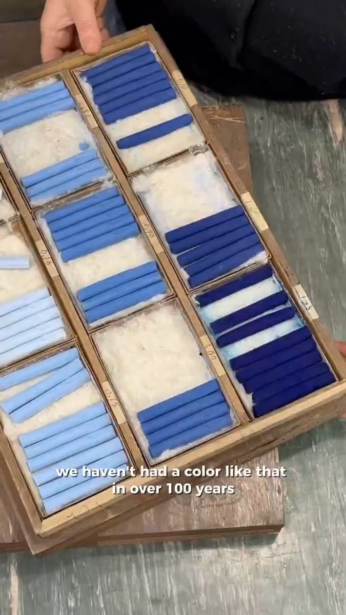 A single box can cost €20,000! Used by Degas, Monet, and even Winston Churchill. La Maison du Pastel is the world’s oldest pastel maker. Founded in 1720 and they still handcraft in Paris today.