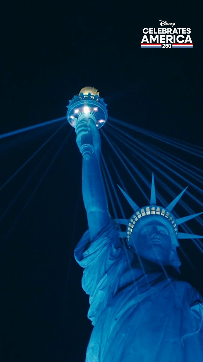 What is happening at the Statue of Liberty? Find out tonight at 10p ET on ABC, Disney+, Hulu and ABC News Live. #DisneyCelebratesAmerica