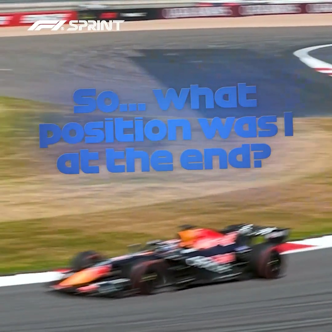 Max found his way to the P3 board in the end 😄 #F1Sprint #BritishGP