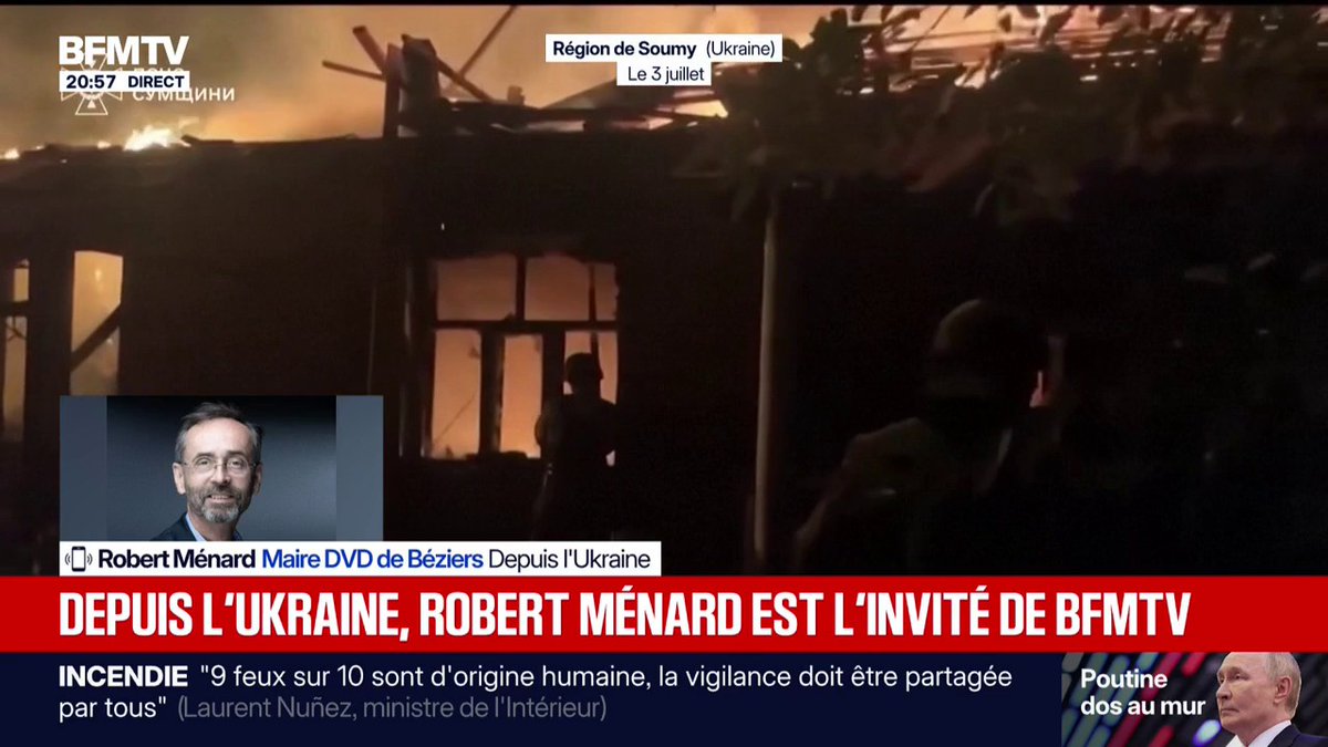 Guerre en Ukraine: "Ils sont capables de toucher les forces russes où ils veulent", rapporte Robert Ménard, maire DVD de Béziers, présent en Ukraine