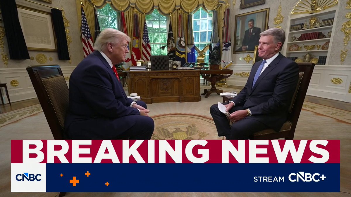 In a wide-ranging interview President Trump speaks with CNBC's Joe Kernen about the state of the United States at 250 years... just before July 4th.