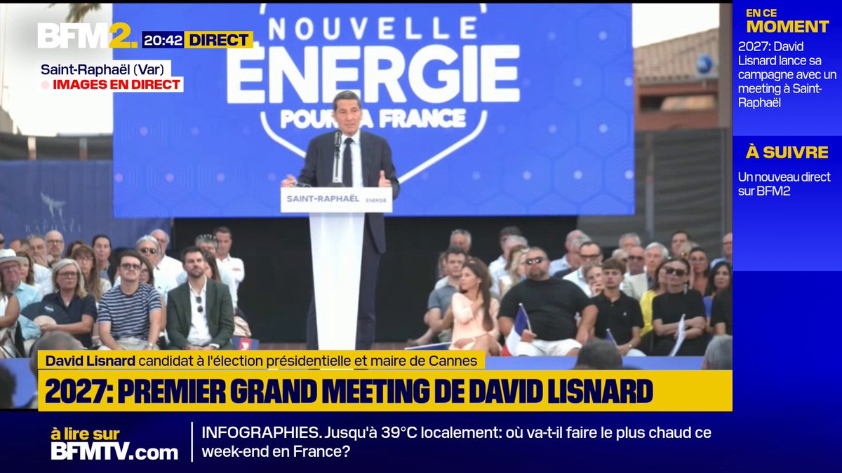 💬"L'immigration est incontrôlée, elle met en péril tous les équilibres sociaux et l'existence même de notre culture et notre mode de vie" déclare David Lisnard, candidat à l'élection présidentielle de 2027 et maire de Cannes #BFM2