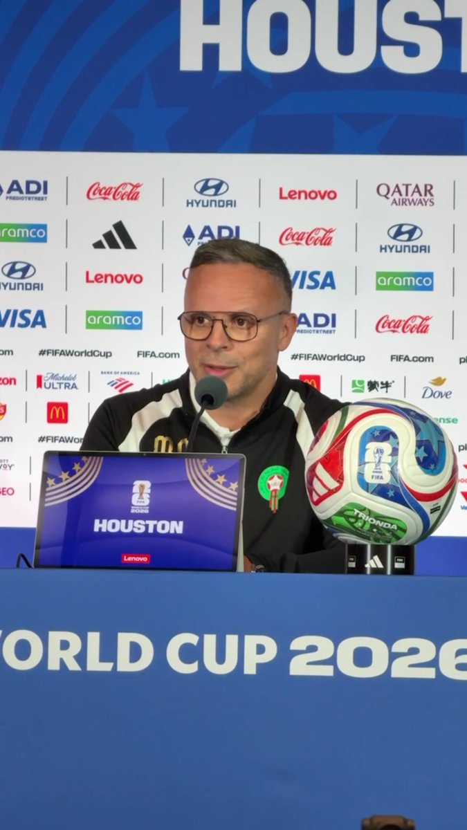 🇲🇦💬 Mohamed Ouahbi : « Le niveau que nous avons montré lors des premiers matchs ne nous 𝗙𝗘𝗥𝗔 𝗣𝗔𝗦 gagner celui de demain. Ce qui nous fera gagner face au Canada 🇨🇦, c'est ce que nous 𝗠𝗢𝗡𝗧𝗥𝗘𝗥𝗢𝗡𝗦 demain sur le terrain. »