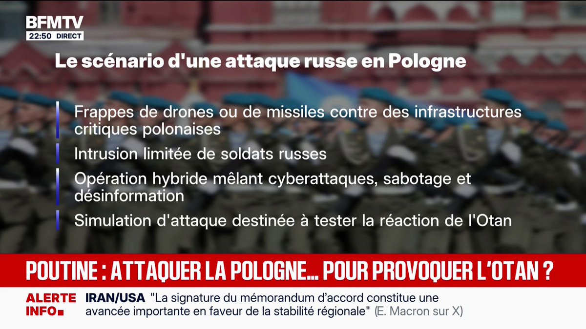 Les États-Unis alertent la Pologne d'une possible attaque de l'armée russe, selon le média Onet