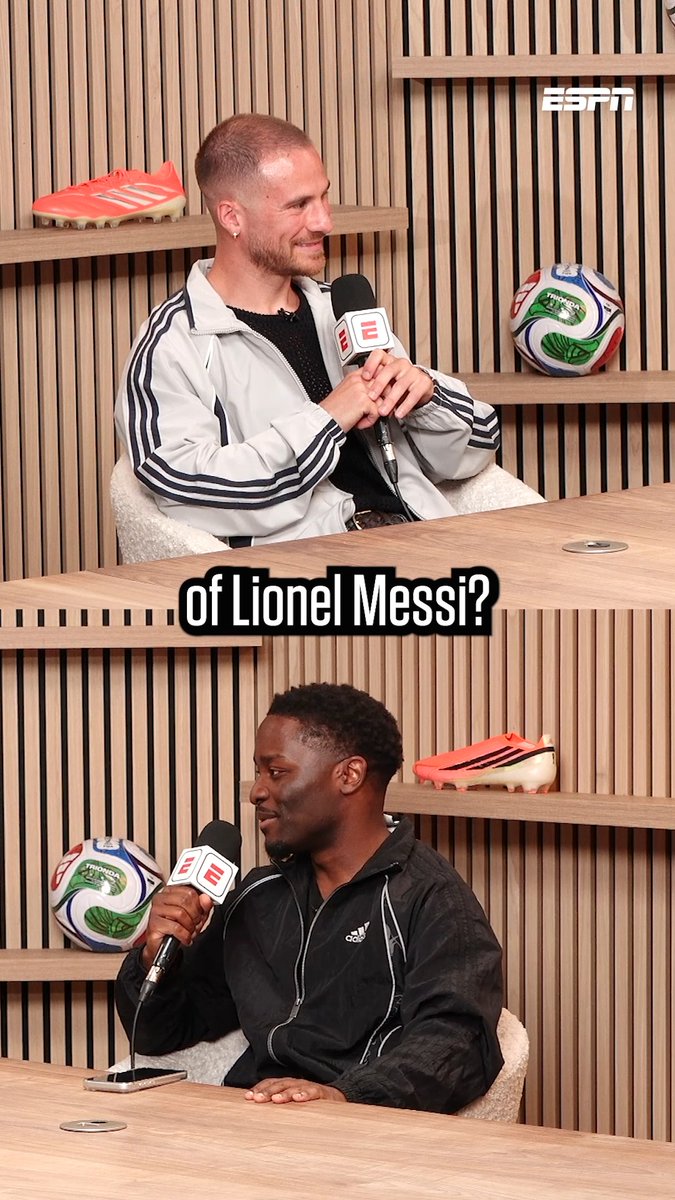 Even after winning the World Cup together, Alexis Mac Allister is still shy around Lionel Messi 🥺😅