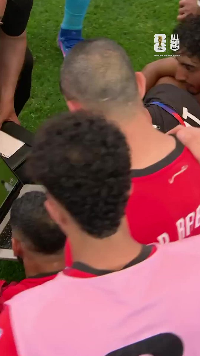 Explain this one ❓ Mo Salah and Egypt were spotted watching Real Madrid clips before their penalty shoot-out against Australia 🤔