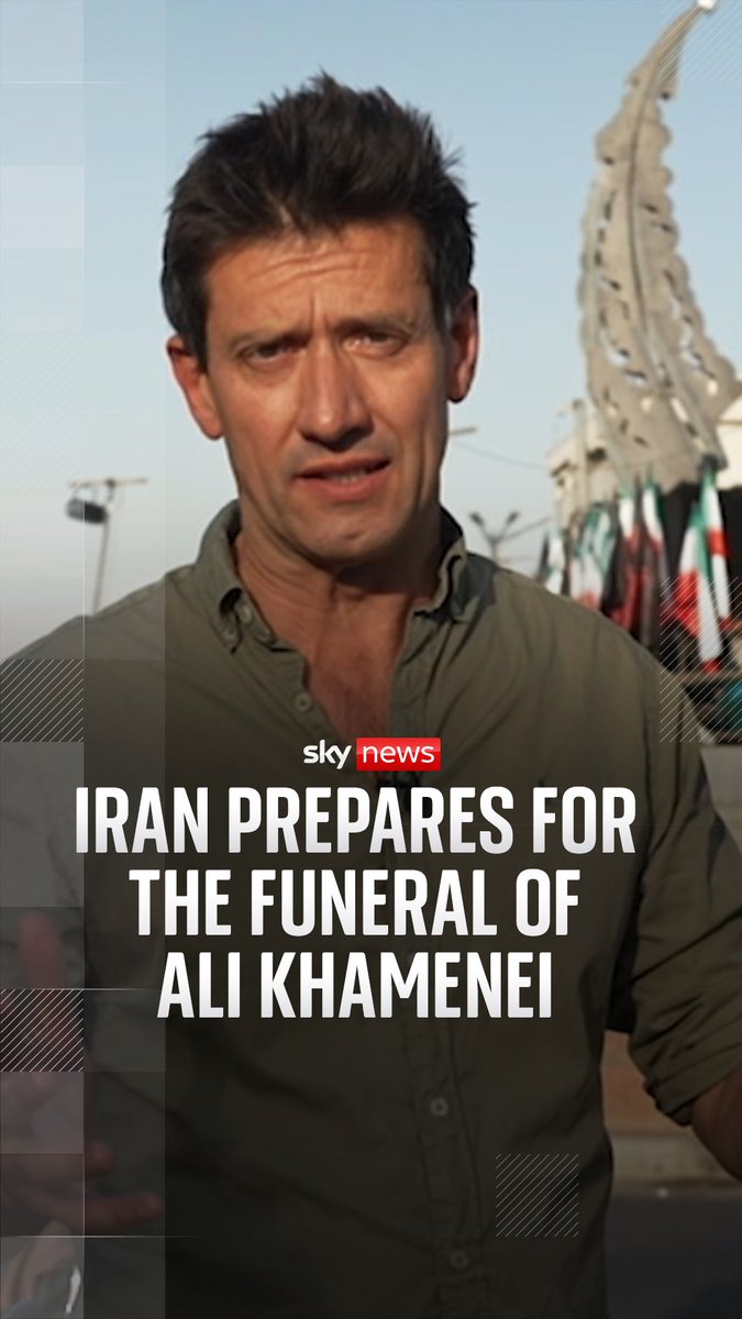 A new monument to Ali Khamenei is unveiled in the heart of Tehran, as Iranians prepare for the seven-day funeral of the late supreme leader.
