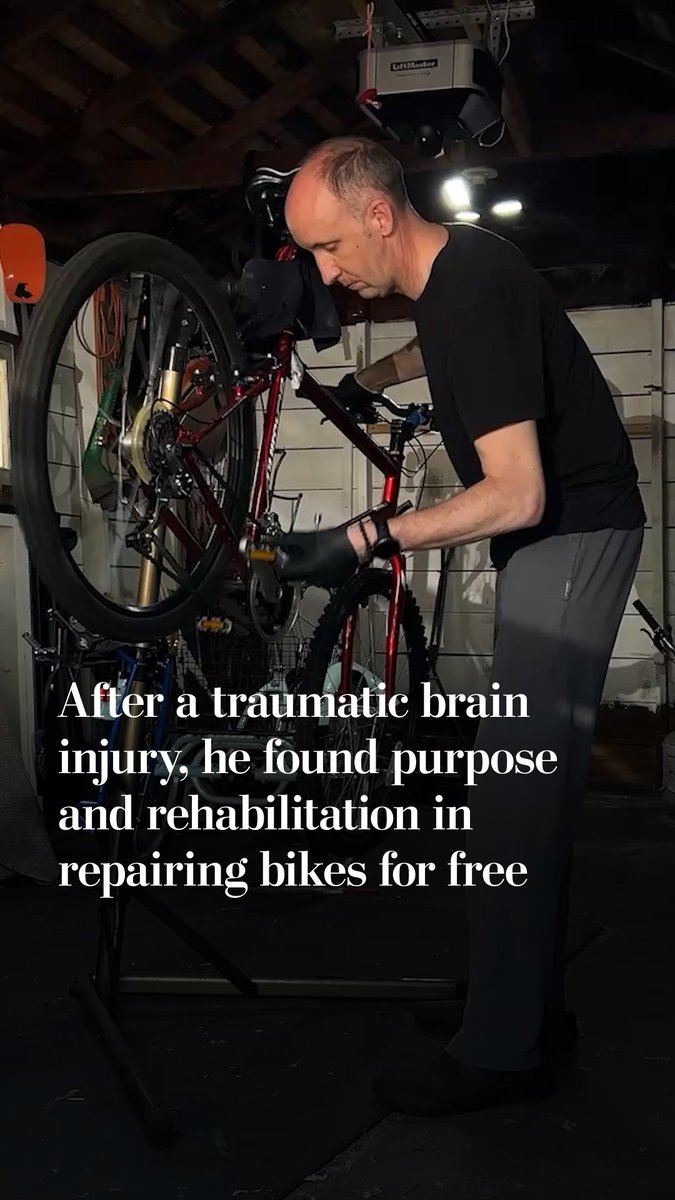 Rob repairs bicycles for free and gives them away in his community, working to keep bikes out of landfills. But he’s also working on something else: feeling useful again, and figuring out what his brain is capable of after a catastrophic accident.