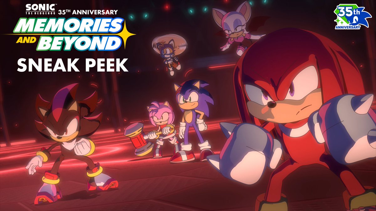 Take a sneak peek at the upcoming 35th Anniversary short form animation, Sonic the Hedgehog: Memories and Beyond!