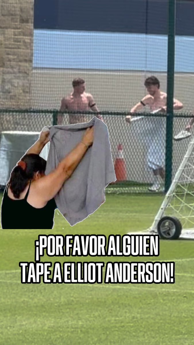 "TÁPESE POR FAVOR" 🫣 Elliot Anderson salió del baño de hielo en calzoncillos y no se había dado cuenta que la prensa estaba en el campo de entrenamiento 🤣 🤣 🤣 Declan Rice le dio su toalla para que se tapara 😅