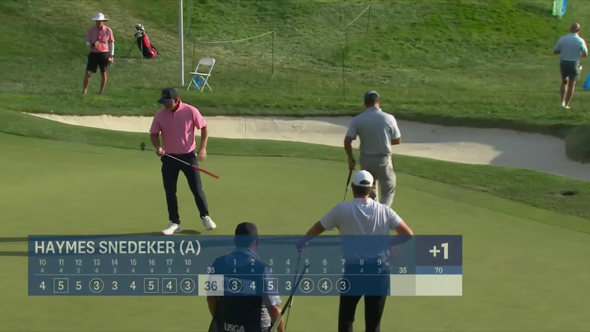 No amateurs made the U.S. Senior Open cut in 2024 or 2025... 👀 Haymes Snedeker, Brandt's older brother, is just two holes away from playing the weekend in his debut.