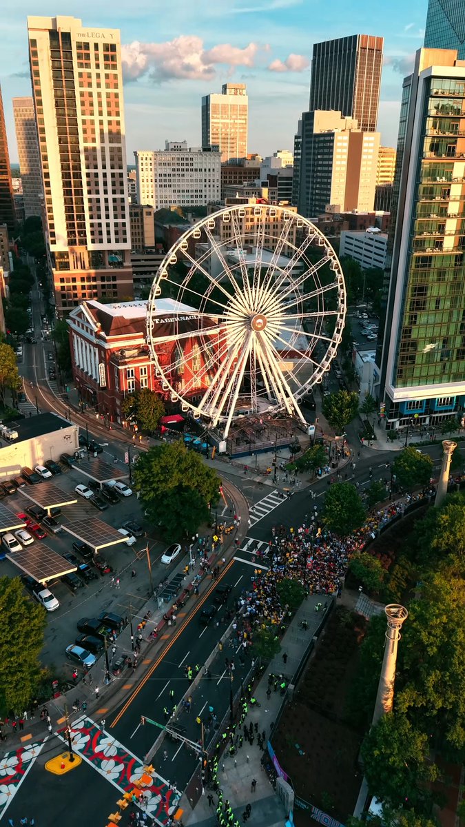 We love this place ❤️ Day or night, Downtown Atlanta has the world on notice. The Epicenter of Soccer in America is right here in The A📍 #weareatlanta #weare26 #fifaworldcup #fifafanfestival