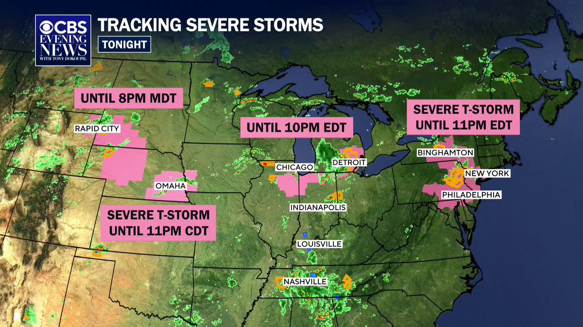 Severe storms are in the forecast on top of the sweltering heat this weekend. Three people were killed when a boat capsized during a storm in Geneva Lake, Wisconsin on Friday. Meteorologist Rob Marciano is tracking the holiday weekend forecast.