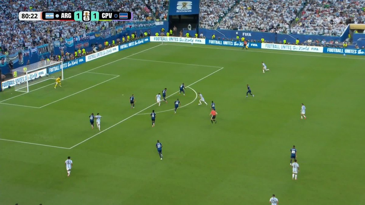 Crumlin's Pico Lopes with a stunning goal-saving clearance to keep Cabo Verde level!