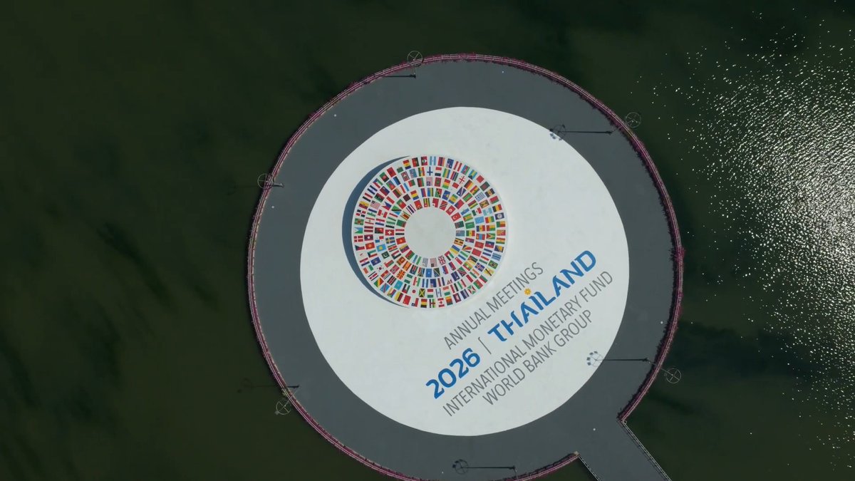 The 2026 Annual Meetings of the IMF and World Bank will open in Bangkok, Thailand, on October 12, 2026. It’s a return to the country that hosted the Meetings 35 years ago. The countdown starts today. #IMFMeetings