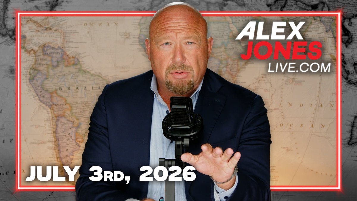 Special America 250 Year Anniversary Eve Broadcast: NATO Claims Russia Preparing To Invade Poland, Russia Responds ‘You Bet Your Ass!’ Dept of Energy Rightly Accuses Big Data Centers Of Causing Blackouts, Warns Grid Could Completely Crash! PLUS, Newsom Indictment Incoming! World-Renowned Expert In Blood/Airborne Pathogens Jesse Beltran Drops Exclusive Intel On The MKULTRA Hearing, What Replaced The Sinister Mind Control Program, & Much More! Journalist, Scientist, & Analyst Dr. Maram Susli AKA ‘Syrian Girl’ Joins Alex Jones To Cover The Latest Iran War Developments! FINALLY, Top Researcher Jay Dyer Lays Out How The Rothschild Family Confessed To Funding The Establishment Of A Planetary World Government In Their Own Authorized Biography! THIS IS POWERFUL INFO! — FULL SHOW 7/3/26