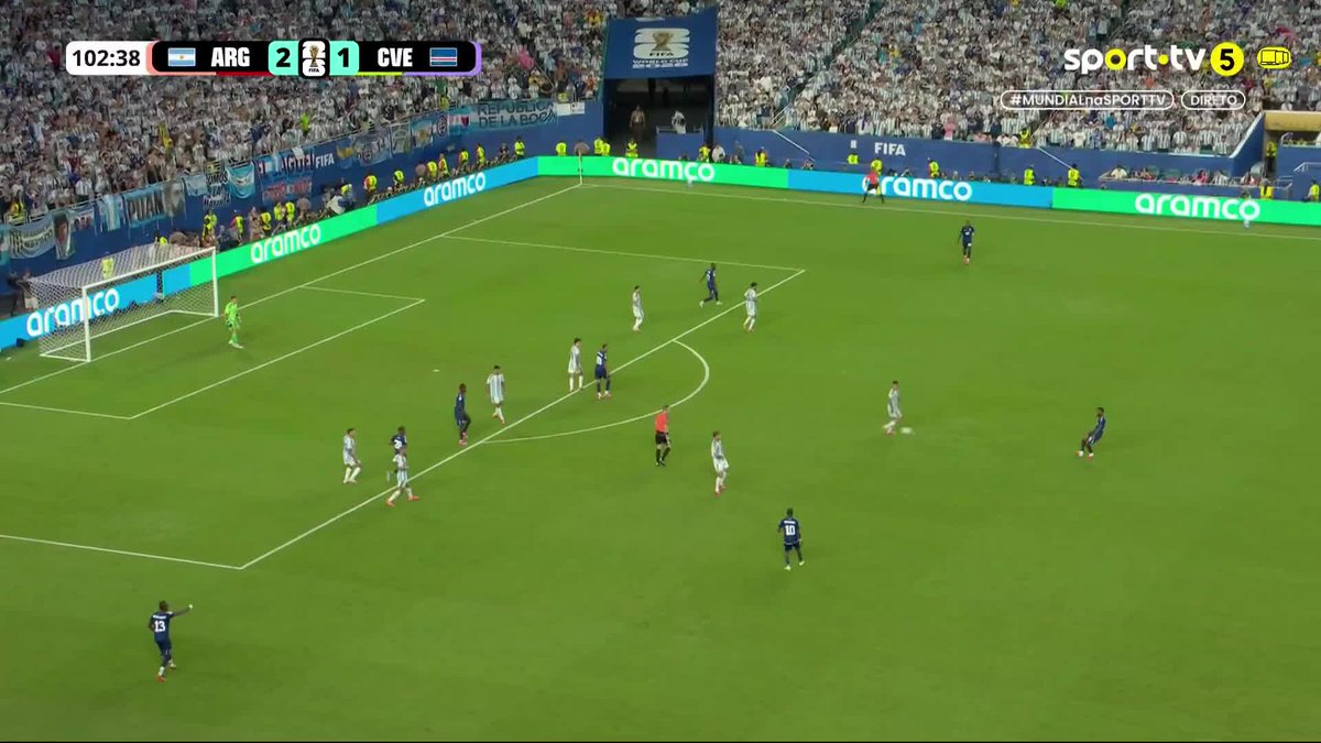 QUE PONTAPÉ DE SIDNY LOPES CABRAL 🦈 #sporttvportugal #MUNDIALnaSPORTTV #MundialFIFA2026 #Argentina #CaboVerde #betano