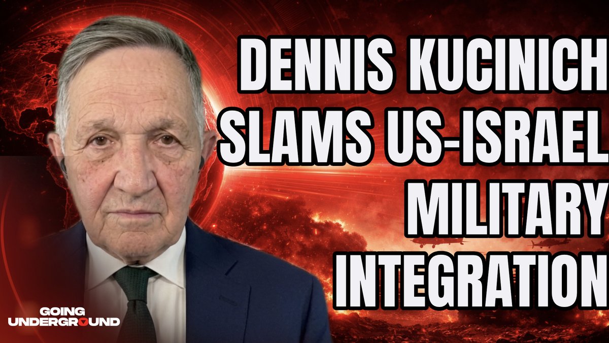 SPECIAL EPISODE: 4th of July US🇺🇸 Independence Day Edition of Going Underground Dennis Kucinich SLAMS Integration of US & Israeli Military, Says it INCREASES RISK OF WAR Is the US-Iran MoU already dead? What threat does the integration of the US and Israeli military pose for America’s national security? What is the state of the working classes in the US as more money is spent on war abroad? All this and more on this episode of Going Underground with Dennis Kucinich, veteran Congressman and former Mayor of Cleveland, Ohio.