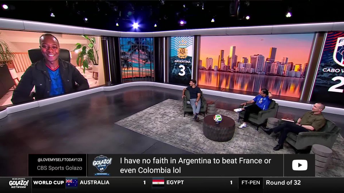 "The team that was given a 1% chance of getting out of the group and went toe-to-toe with the greatest player of all time." Michael Lahoud says Cabo Verde almost knocking off Lionel Messi and Argentina should be a treated as a celebration of African football 🇨🇻