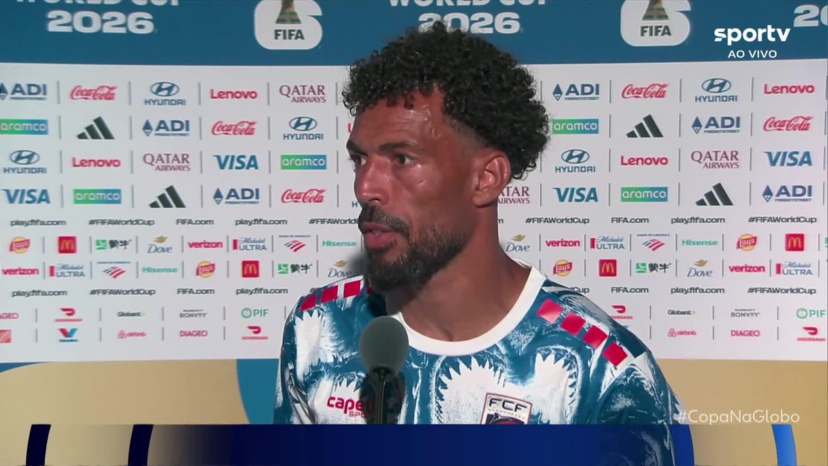 🇨🇻 “Foi uma grande participação. Obviamente é triste o resultado, mas temos de estar satisfeitos e orgulhosos. Temos um grupo fantástico, jogadores de muita qualidade. O futebol é assim.” 🎙️ Vozinha, após Argentina 3x2 Cabo Verde. 🎥 sportv | ge