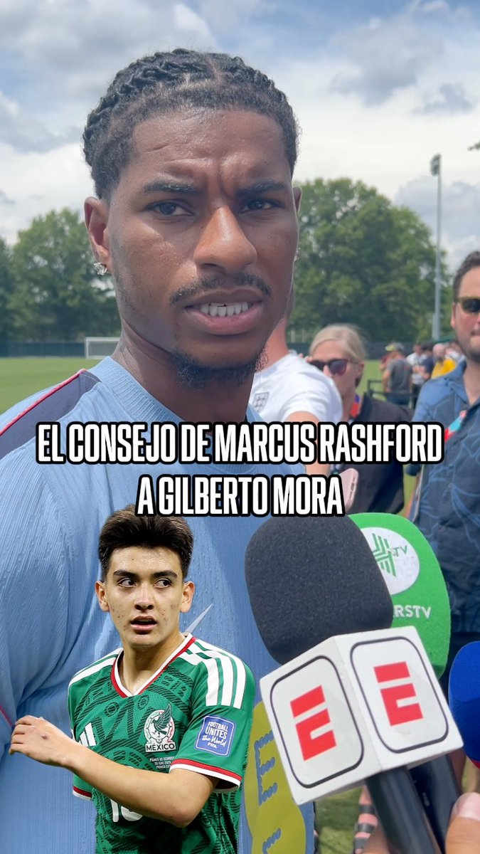 "ESTAR AQUÍ A ESA EDAD ES INCREÍBLE" 🔥 Los elogios de Marcus Rashford a Gilberto Mora 👏 👏 👏 Ojito al consejo que le da a Morita para esta Copa del Mundo 😱