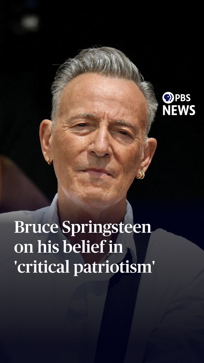 How would Bruce Springsteen define patriotism? "I believe in critical patriotism," Bruce Springsteen told Geoff Bennett (Geoff Bennett). "I believe that's the definition of a patriot, that you love your country so much that you are willing to look at it clearly, recognize its faults, encourage it to be a better place and believe that you carry in your heart the country that is waiting." "Bruce Springsteen: Finding America in Song" is a PBS News special exploring Springsteen’s extraordinary career, his lasting impact on American music, and the opening of the Bruce Springsteen Center for American Music at Monmouth University. See more from the special on the PBS News website.