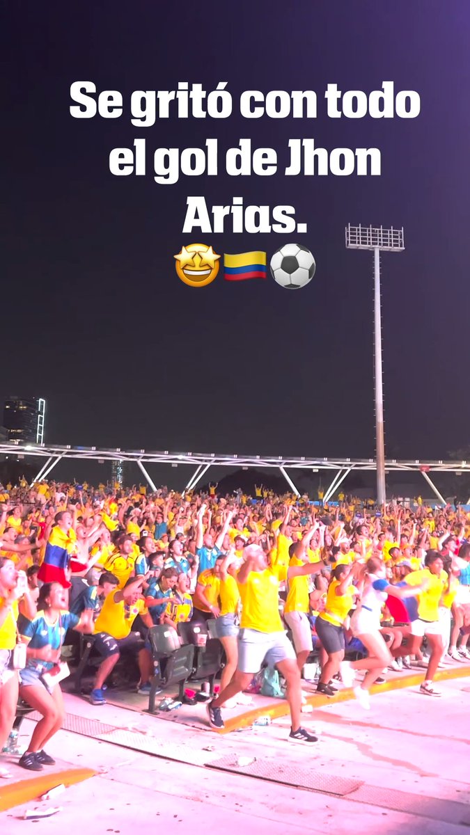 Los colombianos celebraron con todo el gol que los ponen a soñar con los Octavos de Final.🤩🇨🇴⚽️