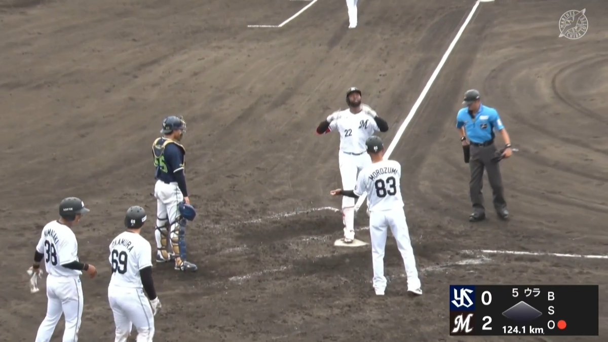 いきなり！ 豪快すぎる一撃 ポランコ 抹消後初出場でホームラン ⚾️ロッテ×ヤクルト（ファーム） #chibalotte #だったらDAZN #イージースポーツ