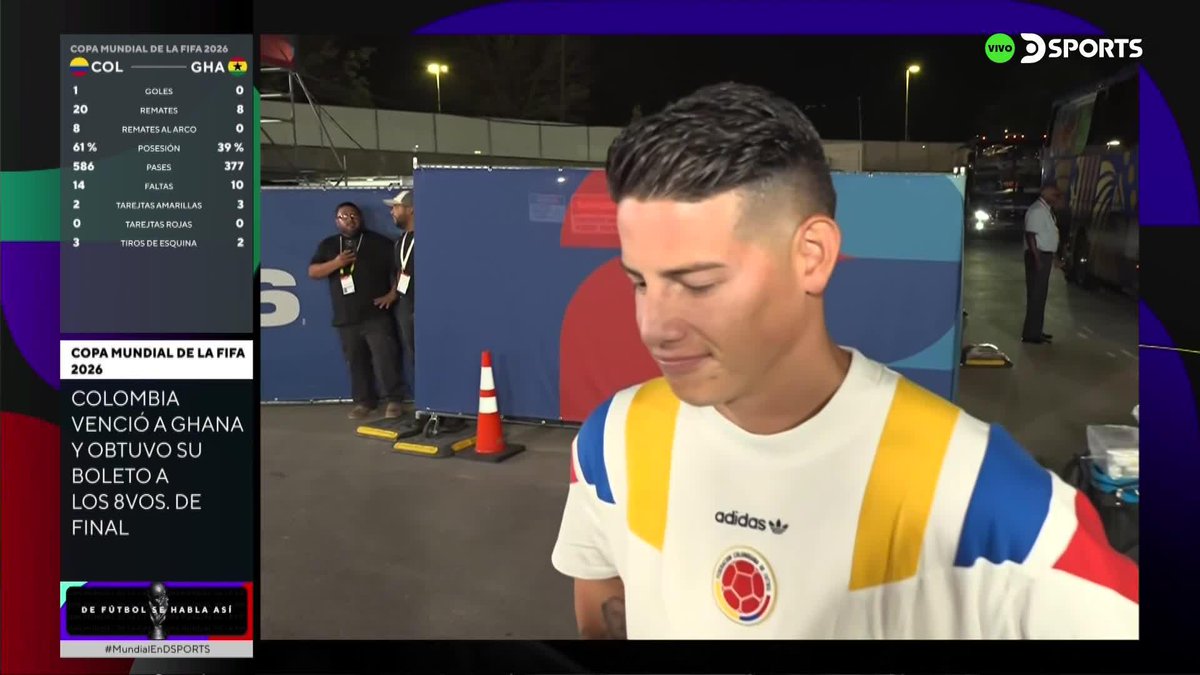 “En estas instancias hay que ganar como sea”. “Hay un virus duro, yo estuve así”. James Rodríguez 🇨🇴 , que da a entender el motivo de su salida en el segundo tiempo frente a Ghana.