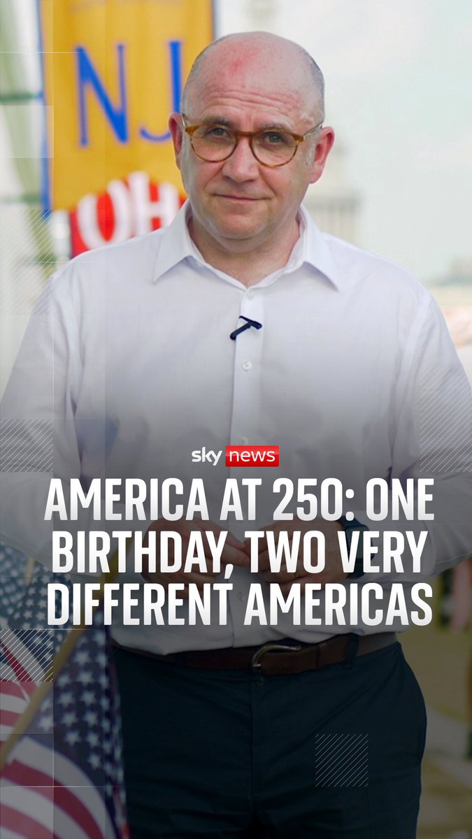 One birthday, two very different Americas. Sky's David Blevins looks at the political divides still shaping America as it celebrates 250 years of independence. Follow our live blog here:
