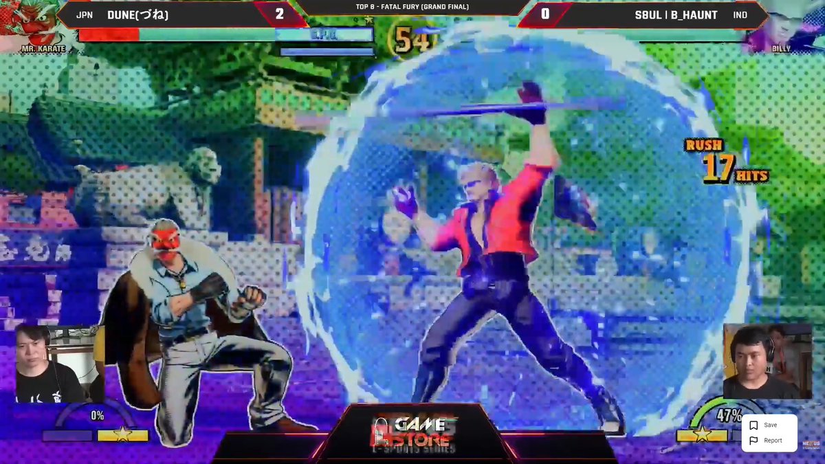 .KCE | づね (Dune) seals the deal with an explosive finish against S8UL | b_HAUNT to become the FATAL FURY: City of the Wolves champion at NEXUS E-Sports Series! #FatalFury #CotW