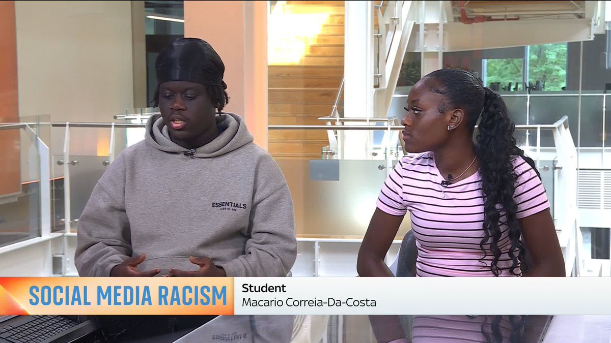 'It is upsetting to see.' Kamali Melbourne speaks to students about how they feel when they see racist content online. Watch more on this story here: