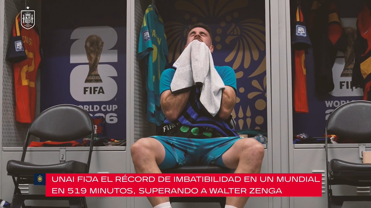 🗣️ "Creo que este récord significa más para el equipo que para mí". Hablamos con Unai Simón el día después de lograr una marca de imbatibilidad que ya es historia de los mundiales. #VamosEspaña | #CopaMundialFIFA