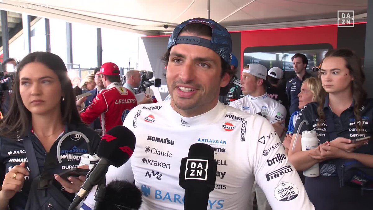 Carlos Sainz, con poco que rescatar de la sprint 🗣️ "No he podido ver el ritmo real del coche, pero tampoco hubiese sido nada del otro mundo" #BritishDAZNF1 🇬🇧