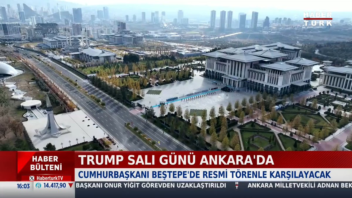 📌Trump Salı günü Ankara'da Cumhurbaşkanı Beştepe'de resmi törenle karşılayacak.
