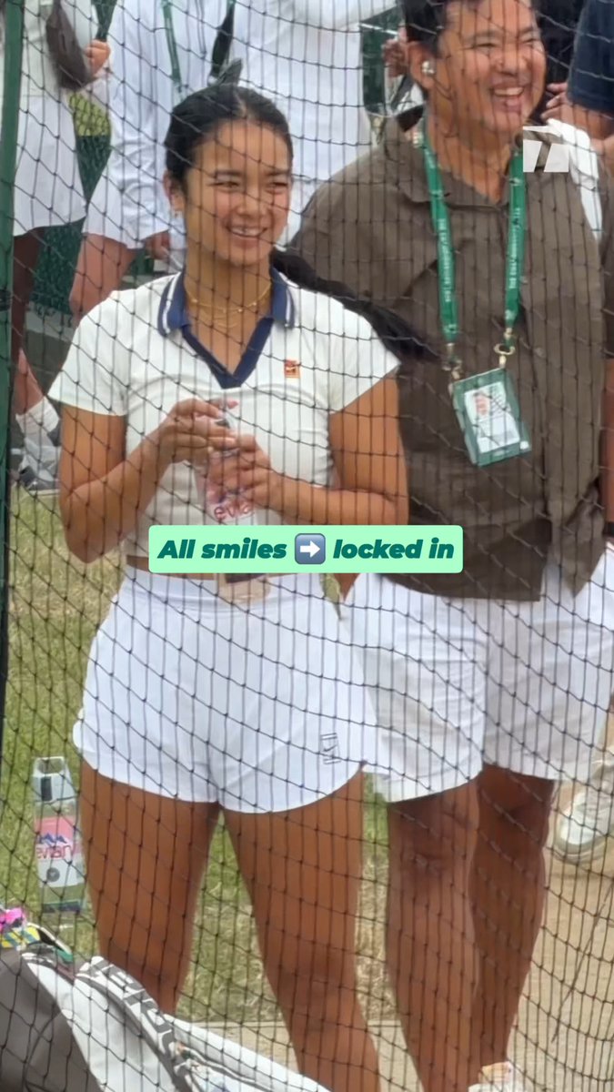 She's locked in 🔥 Watch Eala vs Swiatek on ESPN ▶️ #Wimbledon
