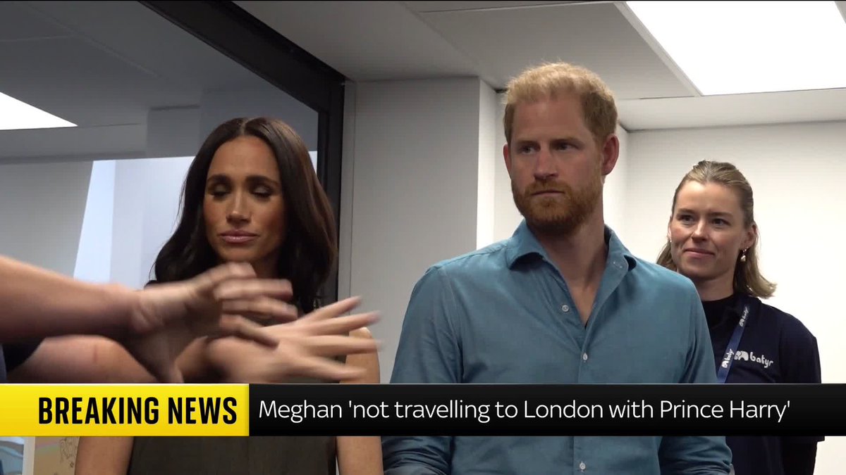BREAKING: Prince Harry won't be accompanied by the Duchess of Sussex and their children when he visits London this week, Sky News understands 📺 Sky 501, Virgin 602, Freeview 233 and YouTube